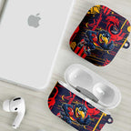 Adelaide Crows AirPods Case Mascot Cartoon Football Illustration Style