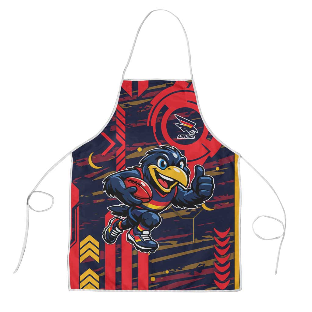 Adelaide Crows Apron Mascot Cartoon Football Illustration Style