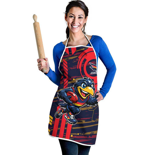 Adelaide Crows Apron Mascot Cartoon Football Illustration Style