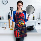 Adelaide Crows Apron Mascot Cartoon Football Illustration Style
