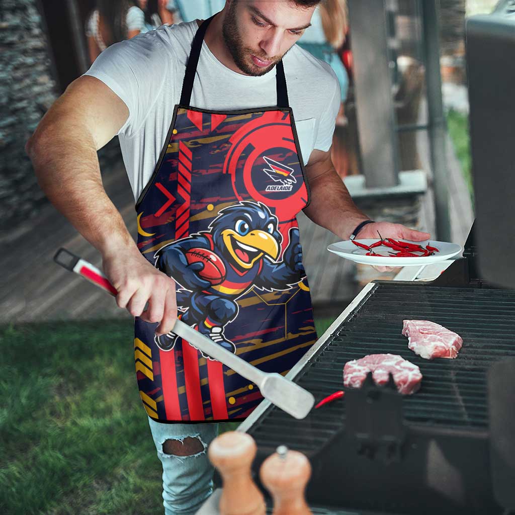 Adelaide Crows Apron Mascot Cartoon Football Illustration Style