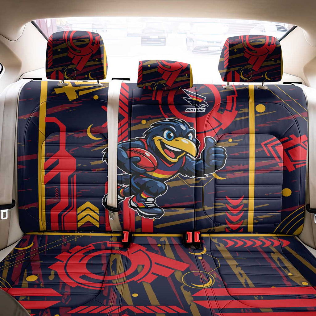Adelaide Crows Back Car Seat Cover Mascot Cartoon Football Illustration Style