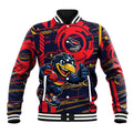 Adelaide Crows Baseball Jacket Mascot Cartoon Football Illustration Style