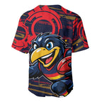 Adelaide Crows Baseball Jersey Mascot Cartoon Football Illustration Style