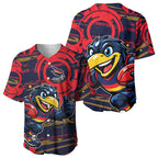 Adelaide Crows Baseball Jersey Mascot Cartoon Football Illustration Style