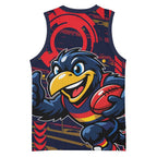 Adelaide Crows Basketball Jersey Mascot Cartoon Football Illustration Style