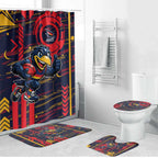 Adelaide Crows Bathroom Set Mascot Cartoon Football Illustration Style