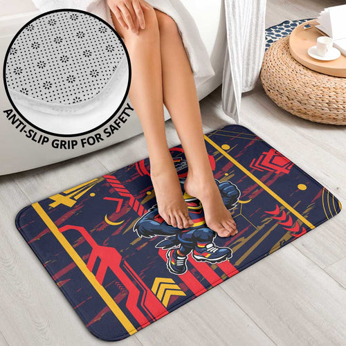 Adelaide Crows Bathroom Set Mascot Cartoon Football Illustration Style