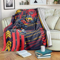 Adelaide Crows Blanket Mascot Cartoon Football Illustration Style