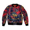 Adelaide Crows Bomber Jacket Mascot Cartoon Football Illustration Style