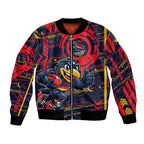 Adelaide Crows Bomber Jacket Mascot Cartoon Football Illustration Style