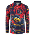 Adelaide Crows Button Sweatshirt Mascot Cartoon Football Illustration Style