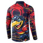 Adelaide Crows Button Sweatshirt Mascot Cartoon Football Illustration Style