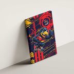 Adelaide Crows Canvas Wall Art Mascot Cartoon Football Illustration Style