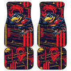 Adelaide Crows Car Mats Mascot Cartoon Football Illustration Style