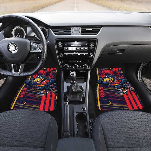 Adelaide Crows Car Mats Mascot Cartoon Football Illustration Style