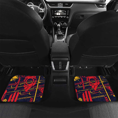 Adelaide Crows Car Mats Mascot Cartoon Football Illustration Style