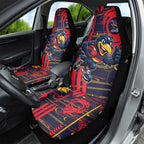 Adelaide Crows Car Seat Cover Mascot Cartoon Football Illustration Style