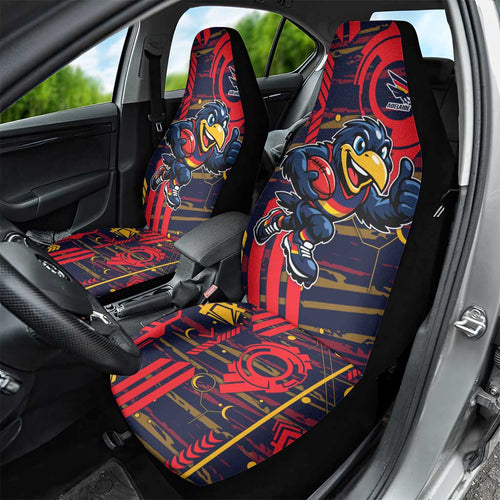 Adelaide Crows Car Seat Cover Mascot Cartoon Football Illustration Style