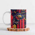 Adelaide Crows Ceramic Mug Mascot Cartoon Football Illustration Style