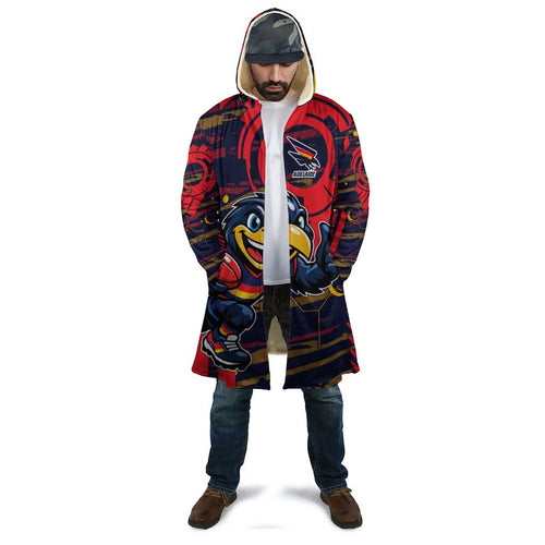 Adelaide Crows Cloak Mascot Cartoon Football Illustration Style