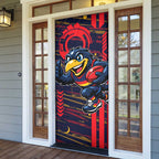 Adelaide Crows Door Cover Mascot Cartoon Football Illustration Style