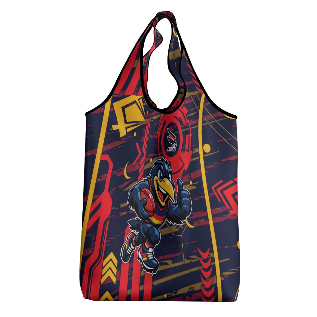 Adelaide Crows Grocery Bag Mascot Cartoon Football Illustration Style