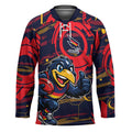 Adelaide Crows Hockey Jersey Mascot Cartoon Football Illustration Style