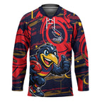 Adelaide Crows Hockey Jersey Mascot Cartoon Football Illustration Style