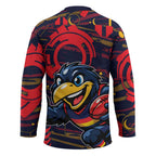 Adelaide Crows Hockey Jersey Mascot Cartoon Football Illustration Style