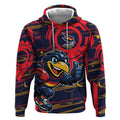 Adelaide Crows Hoodie Mascot Cartoon Football Illustration Style