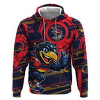 Adelaide Crows Hoodie Mascot Cartoon Football Illustration Style