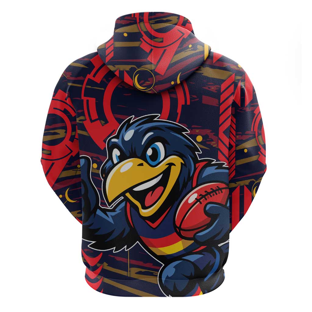 Adelaide Crows Hoodie Mascot Cartoon Football Illustration Style