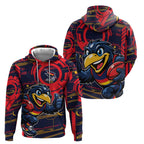 Adelaide Crows Hoodie Mascot Cartoon Football Illustration Style