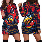 Adelaide Crows Hoodie Dress Mascot Cartoon Football Illustration Style