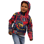 Adelaide Crows Kid Hoodie Mascot Cartoon Football Illustration Style