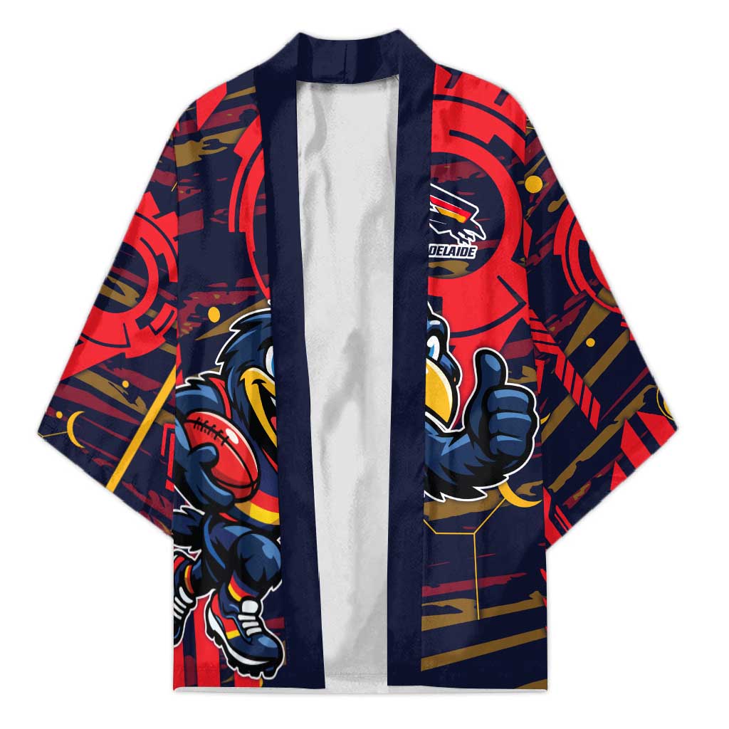 Adelaide Crows Kimono Mascot Cartoon Football Illustration Style
