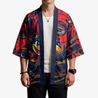 Adelaide Crows Kimono Mascot Cartoon Football Illustration Style