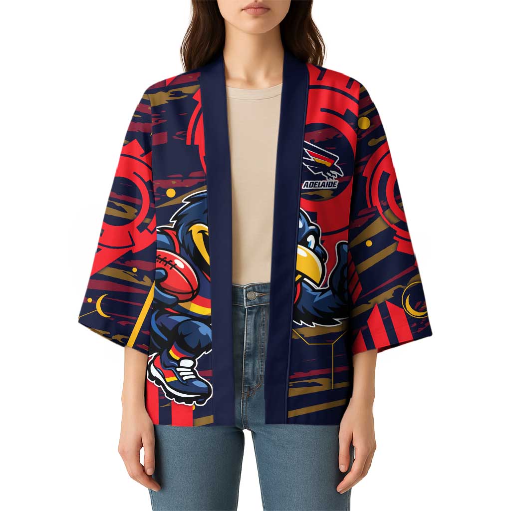Adelaide Crows Kimono Mascot Cartoon Football Illustration Style