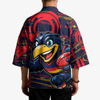 Adelaide Crows Kimono Mascot Cartoon Football Illustration Style