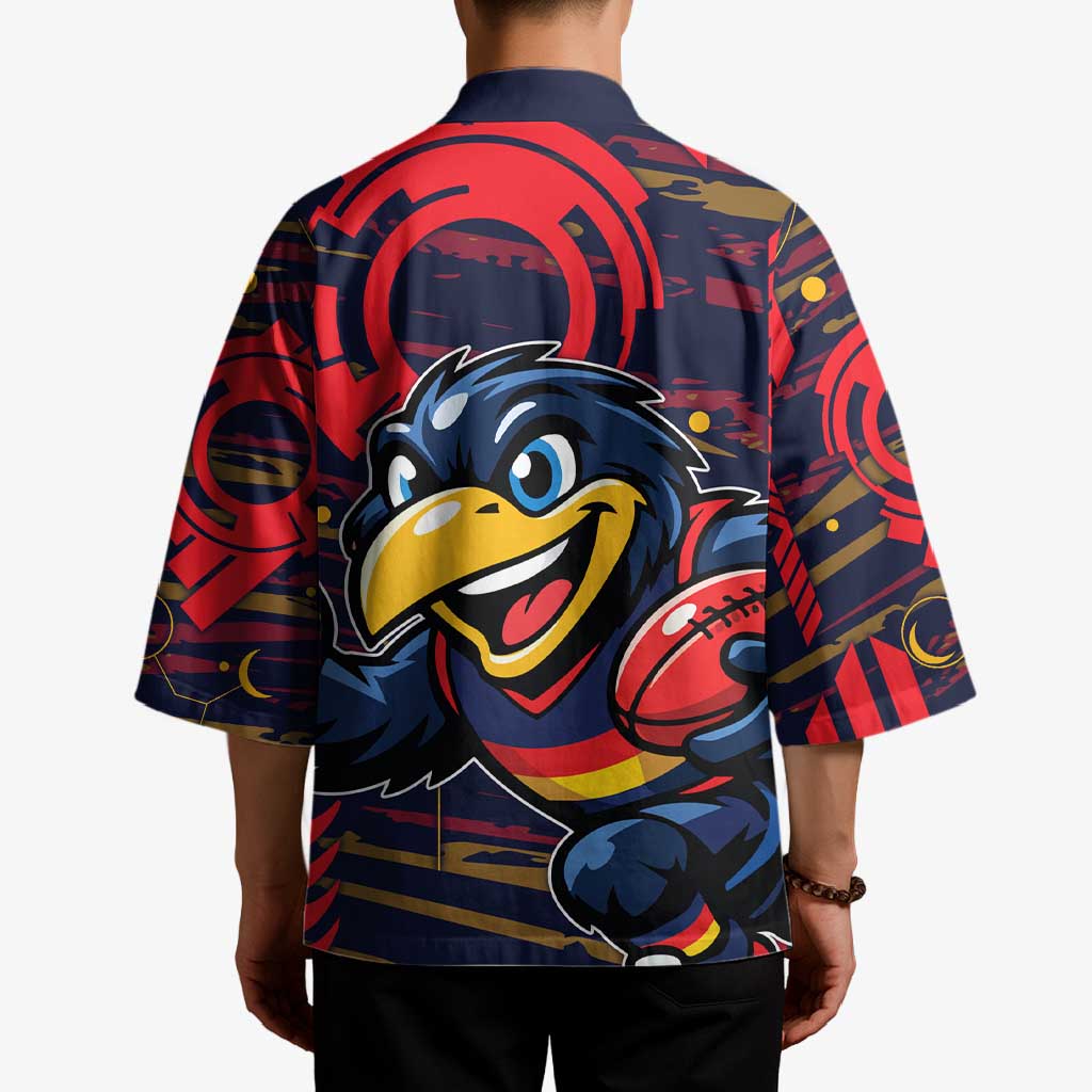 Adelaide Crows Kimono Mascot Cartoon Football Illustration Style