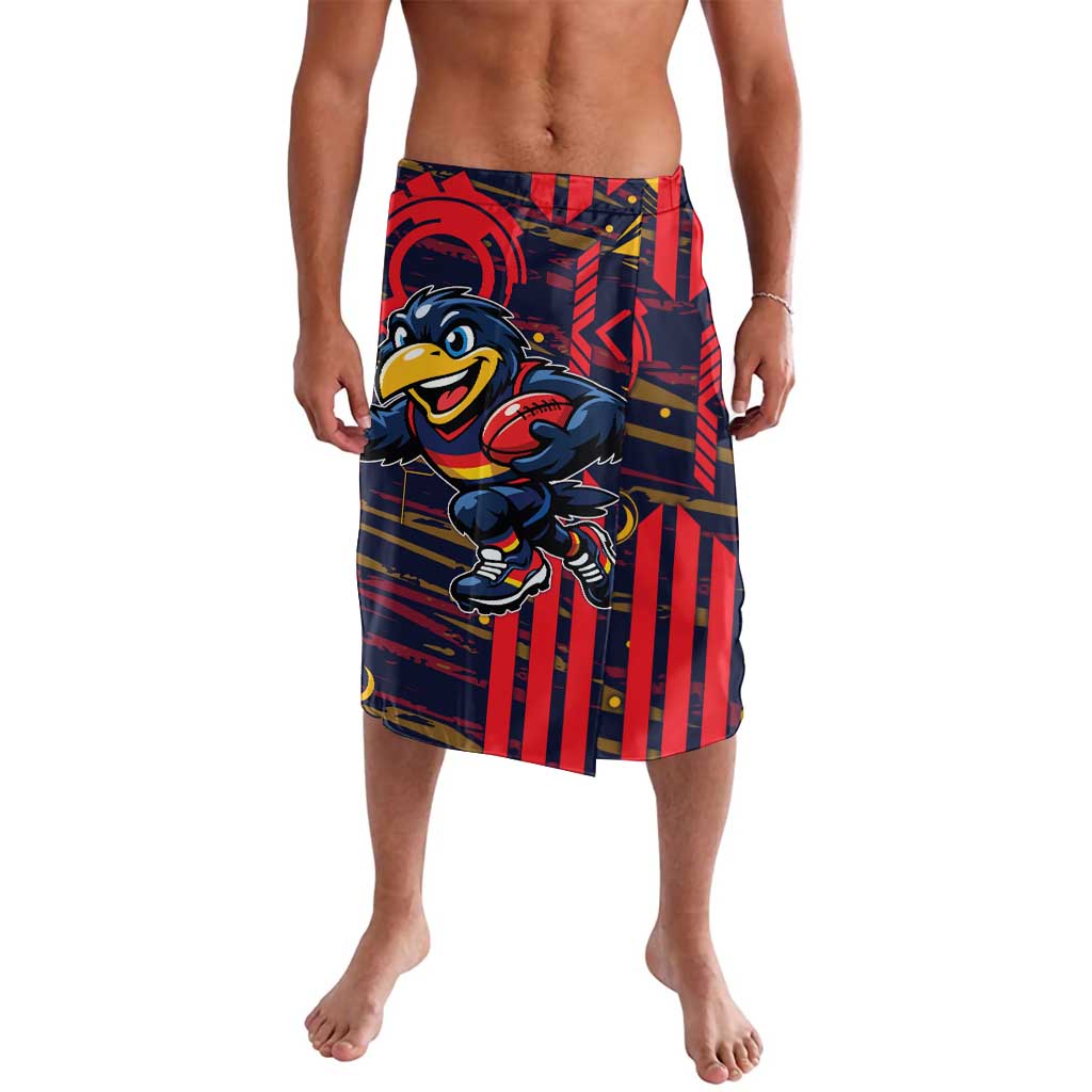 Adelaide Crows Lavalava Mascot Cartoon Football Illustration Style