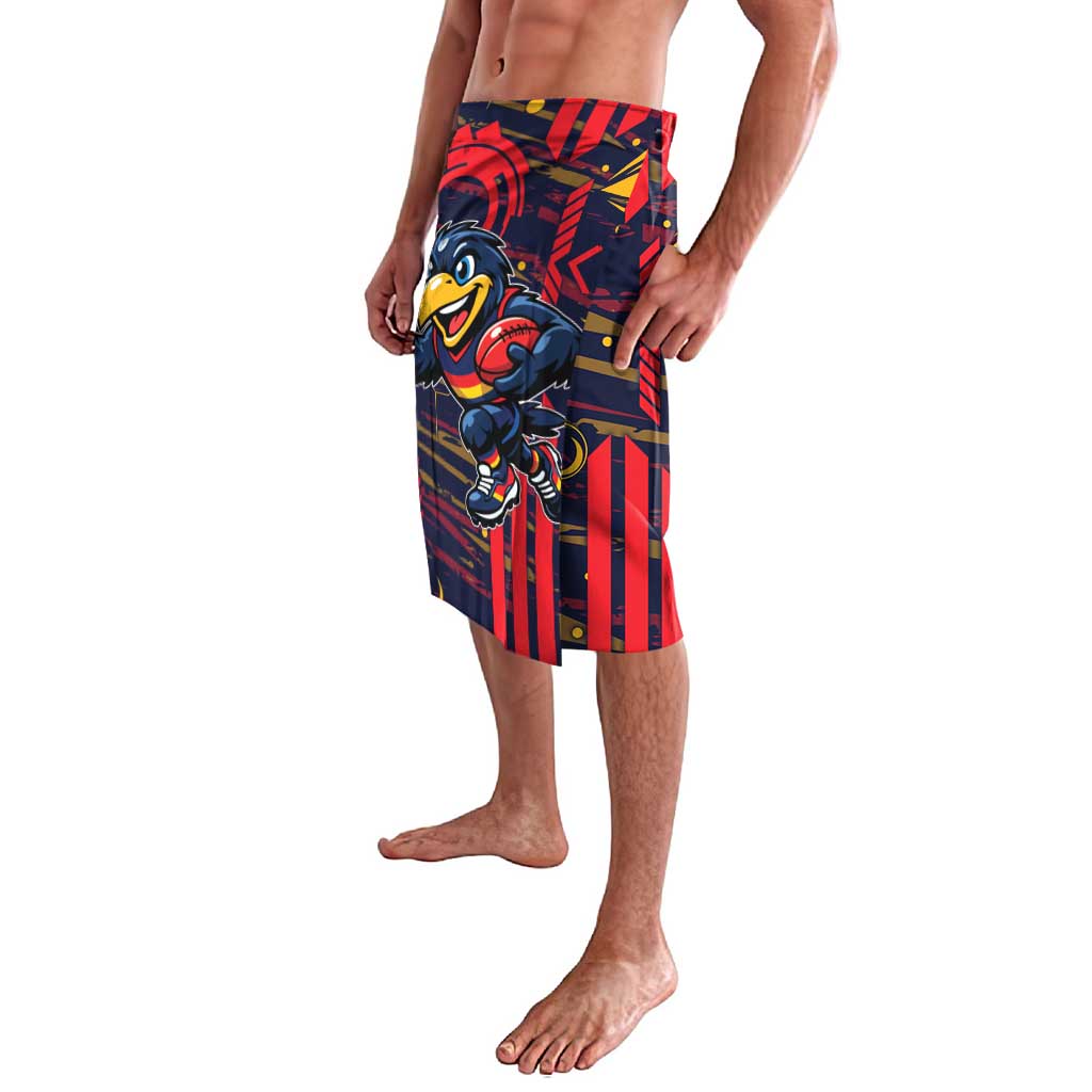 Adelaide Crows Lavalava Mascot Cartoon Football Illustration Style