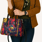 Adelaide Crows Leather Bag Mascot Cartoon Football Illustration Style