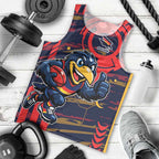 Adelaide Crows Men Tank Top Mascot Cartoon Football Illustration Style
