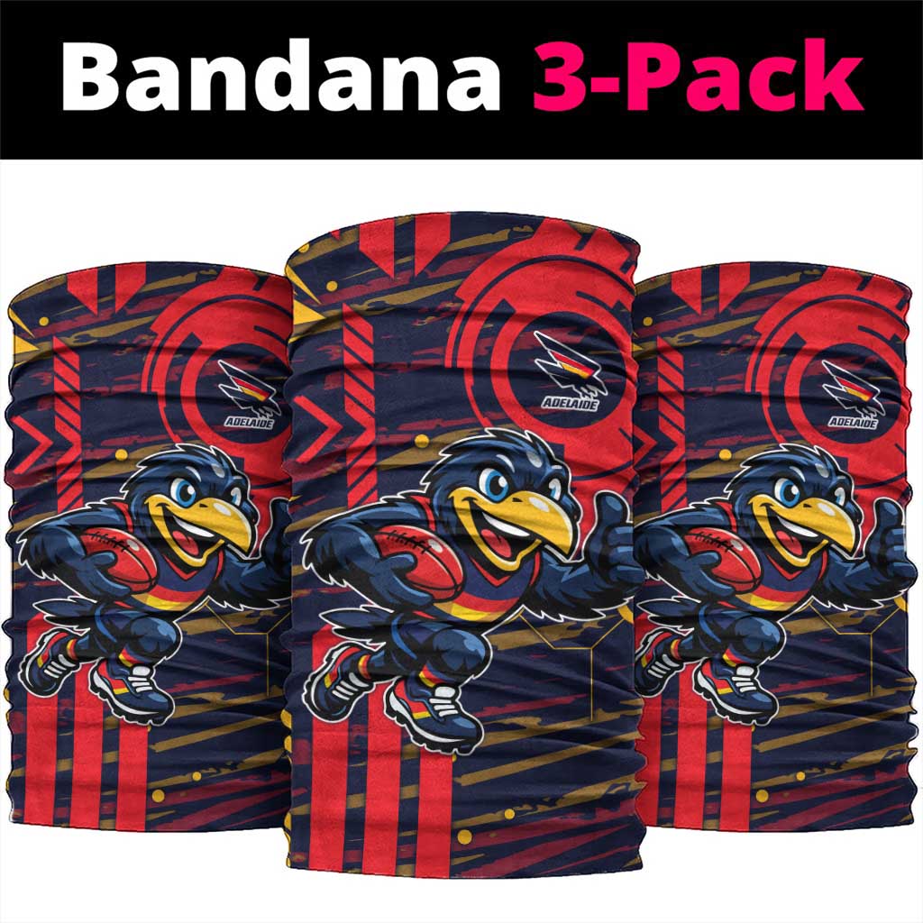 Adelaide Crows Neck Gaiter Mascot Cartoon Football Illustration Style
