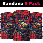 Adelaide Crows Neck Gaiter Mascot Cartoon Football Illustration Style