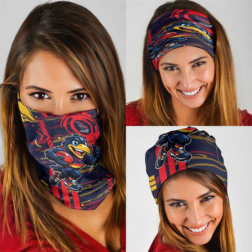 Adelaide Crows Neck Gaiter Mascot Cartoon Football Illustration Style