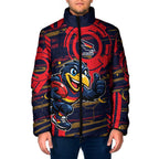 Adelaide Crows Padded Jacket Mascot Cartoon Football Illustration Style