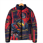 Adelaide Crows Padded Jacket Mascot Cartoon Football Illustration Style